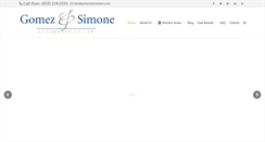 Desktop Screenshot of gomezsimonelaw.com